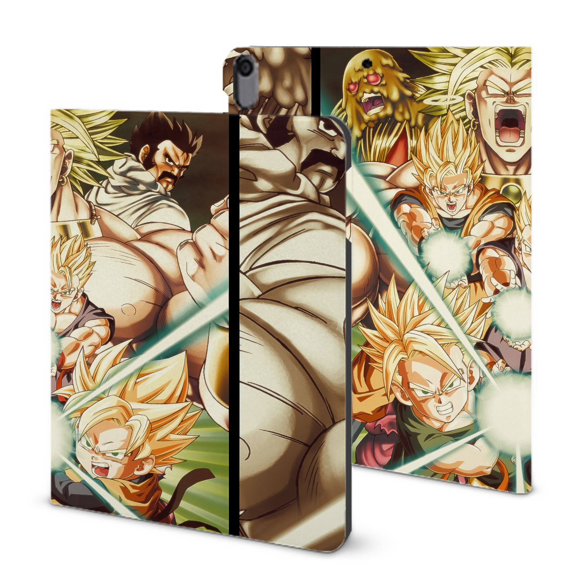 （画像用） ドラゴンボール DRAGON BALL IPad ケース ブック型 PUレザー TPU 耐衝撃 軽量 薄型 ペン収納なし 全面保護 IPad 各モデル対応